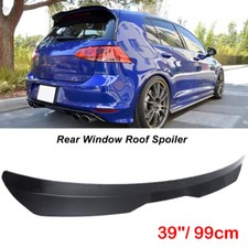 Universal Rear Top Roof Lip Spoiler Wing Tail Trunk Fit Hatchback Carbon Black picture