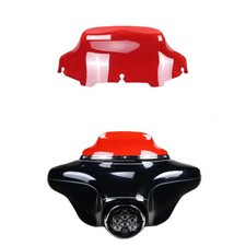 Red 8.0”PMMA Windshield Windscreen Fits 96-13 Touring Street Glide Ultra Limited picture