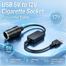 USB to 12V Adapter for Dash Cam Parking Mode, Power Bank, No Battery Drain picture