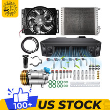 Universal 12V Engine Belt Driven Under Dash Air Conditioner Kit #432-100 For Van picture