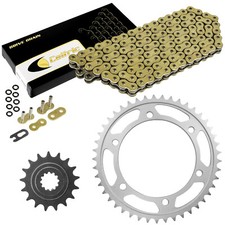 Gold O-Ring Drive Chain & Sprockets Kit for Kawasaki ZR1100 ZRX1100 1997-2000 picture