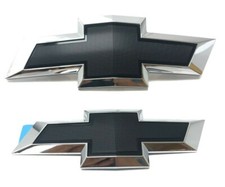13-17 Chevrolet Traverse Front Grille and Endgate Black Bowtie Emblems 23213446 picture