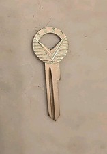 Vintage Ford Key Blank H26 V Logo - New Old Stock OEM - Uncut Shiny picture
