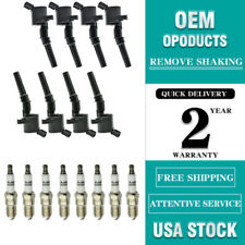 8pcs Ignition Coils Pack and Iridium Spark Plugs For Ford F-150 4.6L DG508 SP479 picture