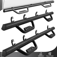 Running Board Fit 2015-2026 Colorado/Canyon Crew Cab Black Drop Rail Bar BOC picture