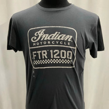 Indian Motorcycle Mens 1200 Logo T-Shirt Black L 286896506 picture