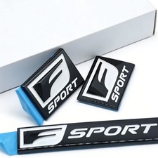 3X F-Sport Emblem Fender Rear Side Badge For IS-F GS F RC IS250 GX460 Black picture