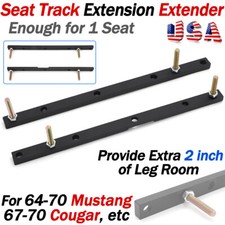 For 64-70 Mustang, 67-70 Cougar Seat Track Extensions Extenders F100-F350 Bronco picture