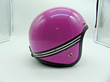 Vintage Norcon TW-1 Helmet Purple with Black/White Stripe 1966 Unknown Size picture
