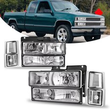 Headlights Assembly for 94 95 96 97 98 99 Chevy Silverado/C10 C/K 1500 2500 3500 picture
