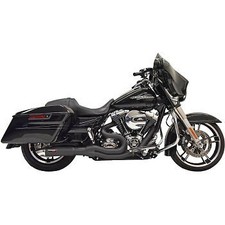 Bassani Black Road Rage II 2-into-1 w/ Hot Rod Turnout Mufflers 07-16 Touring picture