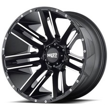 20x9 Moto Metal Wheels MO978 Razor Satin Black  Machined Rims 6x139.7 (1pc) picture