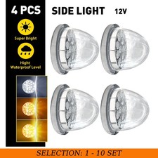 4-40x Watermelon Light Amber&White Lamp LED Truck Trailer Side Marker Light 12V picture