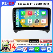 Android 14 Apple Carplay For Audi TT 2 2006-2014 Car Radio GPS Navi Stereo SWC picture
