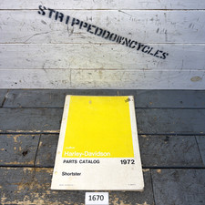 Harley Davidson 1972  Shortster Parts Catalog 99443-72 picture