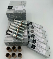 New Genuine OEM Mercedes  A2701590600  - Set of 6 Spark Plugs ** SHIPS FREE picture