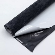 30*150cm Black Self Adhesive Suede Fabric Velvet Liner Roll for Car Interior  picture