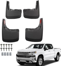 4-Piece Mud Guard Set for 2019-2026 Chevy Silverado 1500 Front & Rear Flaps picture