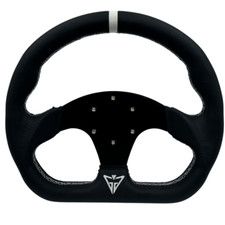 GAM Steering Wheel Leather Sport D-Shape With Hub For SXS Can am X3 Polaris RZR picture