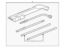 Genuine GM 2011-2019 Chevrolet GMC Cadillac Silverado Sierra Tool Kit 19421186 picture