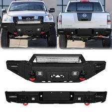 Vijay For 2004-2015 Nissan Titan Steel Front and Rear Bumper W/Winch Plate&Light picture