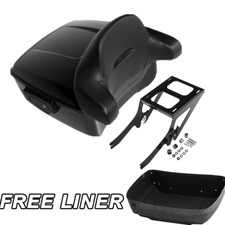 Black King Trunk Pad Mount Rack For Harley Deluxe Heritage Classic 2018-Up 2019 picture