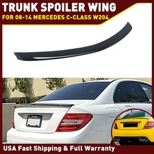 Black Rear Spoiler Trunk Wing Lip For Mercedes Benz W204 C250 C300 C350 08-14 picture