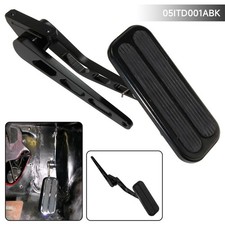 Universal Black Steel Billet Aluminum Gas Throttle Pedal Kit with Rubber Insert picture