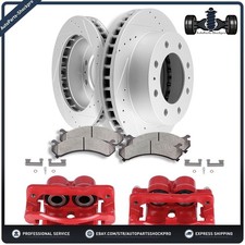 For 2001-10 Chevy Silverado GMC Sierra 2500 HD 3500 HD Brake Calipers Rotors Pad picture