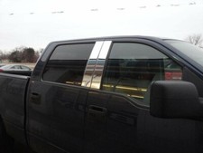 Chrome Pillar Post Stainless Steel 4pc for 04-14 Ford F150 F-150 picture