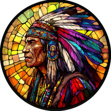 3X 9X9cm Car Sticker Indian Chief Decal Weatherproof Vinyl Sticker picture