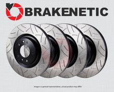 FRONT+REAR BRAKENETIC Premium GT Slotted Brake Disc Rotors 50.40021.31 picture