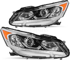 For 2016-2017 Honda Accord Sedan 4Dr LED DRL Headlights Headlamp Factory Style picture