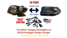 2011 - 2014 Dodge Charger  To 2015 - 22 Headlight Adapter Halogen To Halogen PNP picture