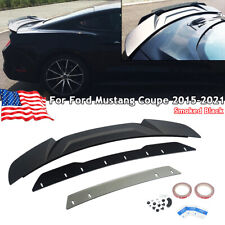 3PCS Ducktail Wicker Bill Flap Style Rear Spoiler Wing For Ford Mustang GT Coupe picture