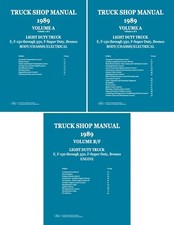1989 Ford F150-350, Bronco, E150-350, F-Super Duty Shop Manual Set - Vol A, B, F picture