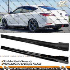 For 23-26 Acura Integra DE4 GF Bodykit V2 Gloss Black Addon Side Skirt Extension picture