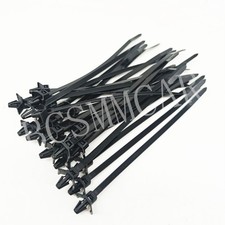 160x Hose Wire Retainer Zip Tie Car Cable Clamp Fastener Clips Black Nylon Kit picture