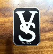 VeilSide Shippoyaki Enamel Emblem Black White Logo Rare JDM Japan Collectible picture