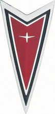 77-81 FIREBIRD & TRANS AM HEADER PANEL EMBLEM / NOSE / FRONT BUMPER CREST - RED picture