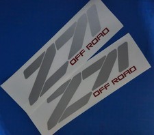 Z71 4x4 Off Road Sticker Vinyl Decal Fits Chevy Truck Silverado 1500  SILVER/RED picture