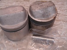Vintage HARLEY IRONHEAD 1000cc SPORTSTER RPL PAIR .020 PISTONS STD COMP W/RINGS picture