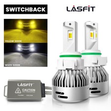 5202 Switchback LED Fog Driving Light Bulbs Dual Color Yellow 3000K White 6000K picture