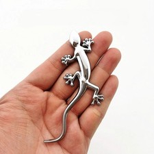 3D Metal Gecko Lizard Car Emblem Badge Decorative Sticker Universal Rear Trunk D picture