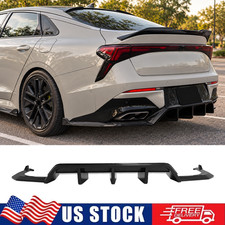 Glossy Black For 2025-2027 KIA K5 GT-Line Rear Diffuser W/ Side Splitters Set picture