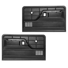 Fit 73-79 Ford F-100 F-150 F-250/ 78-79 Ford Bronco Interior Door Panels Black picture
