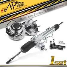 A-Premium 5x Rack and Pinion & Wheel Hubs & Tie Rods for Chevy Silverado GMC RWD picture