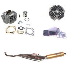 PUCH 70cc 45mm Hi Performance Big Bore Complete Kit w Exhaust for ZA50 E50 moped picture