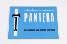 71-72 DETOMASO PANTERA OWNERS MANUAL REPRINT picture