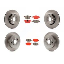 Front & Rear Disc Rotors & Semi-Metallic Brake Pads For 2008-2011 Land Rover LR2 picture